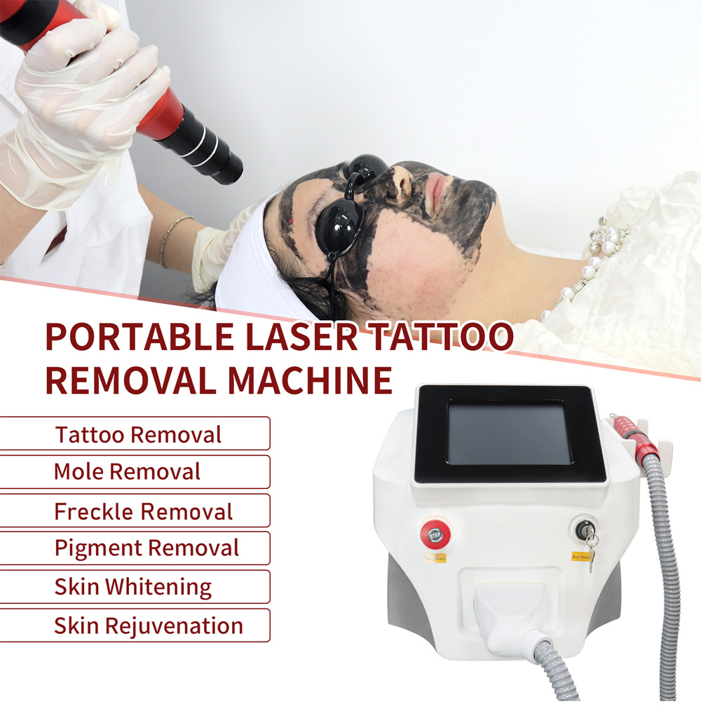 Portable 1064nm/755nm/532nm Picosecond Laser Tattoo Removal Machine