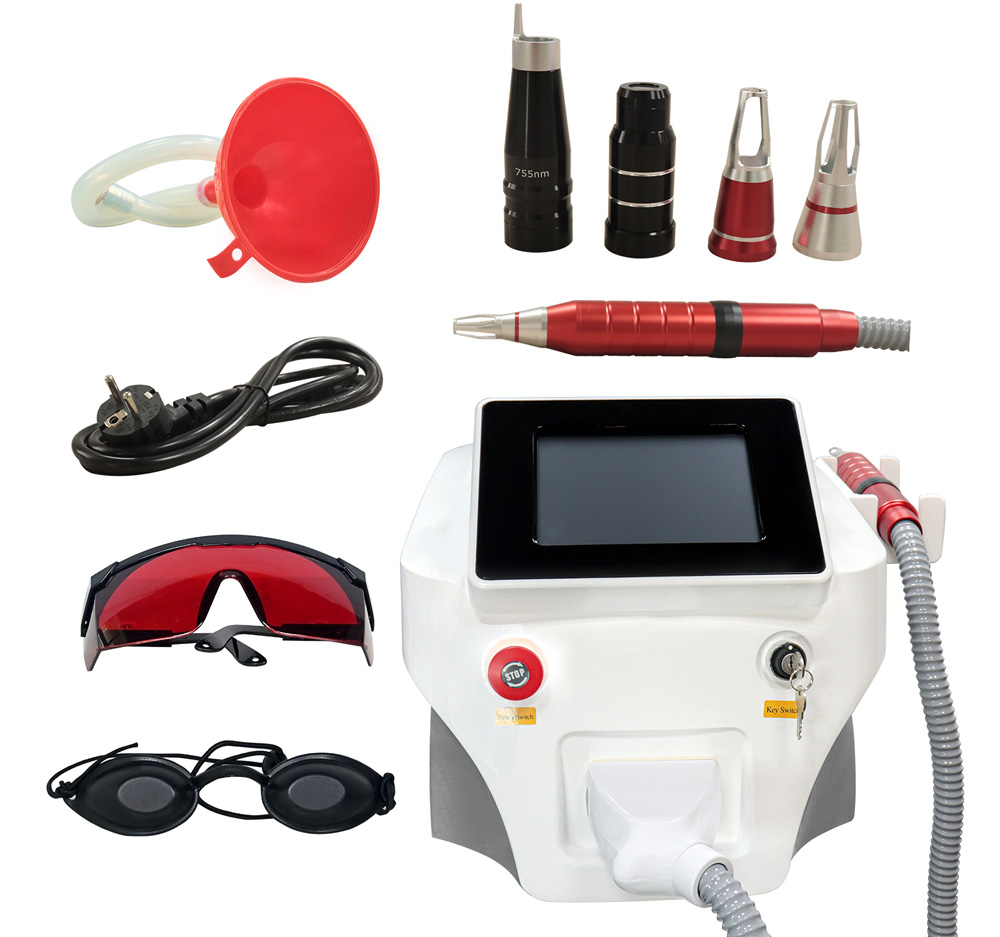 Portable 1064nm/755nm/532nm Picosecond Laser Tattoo Removal Machine