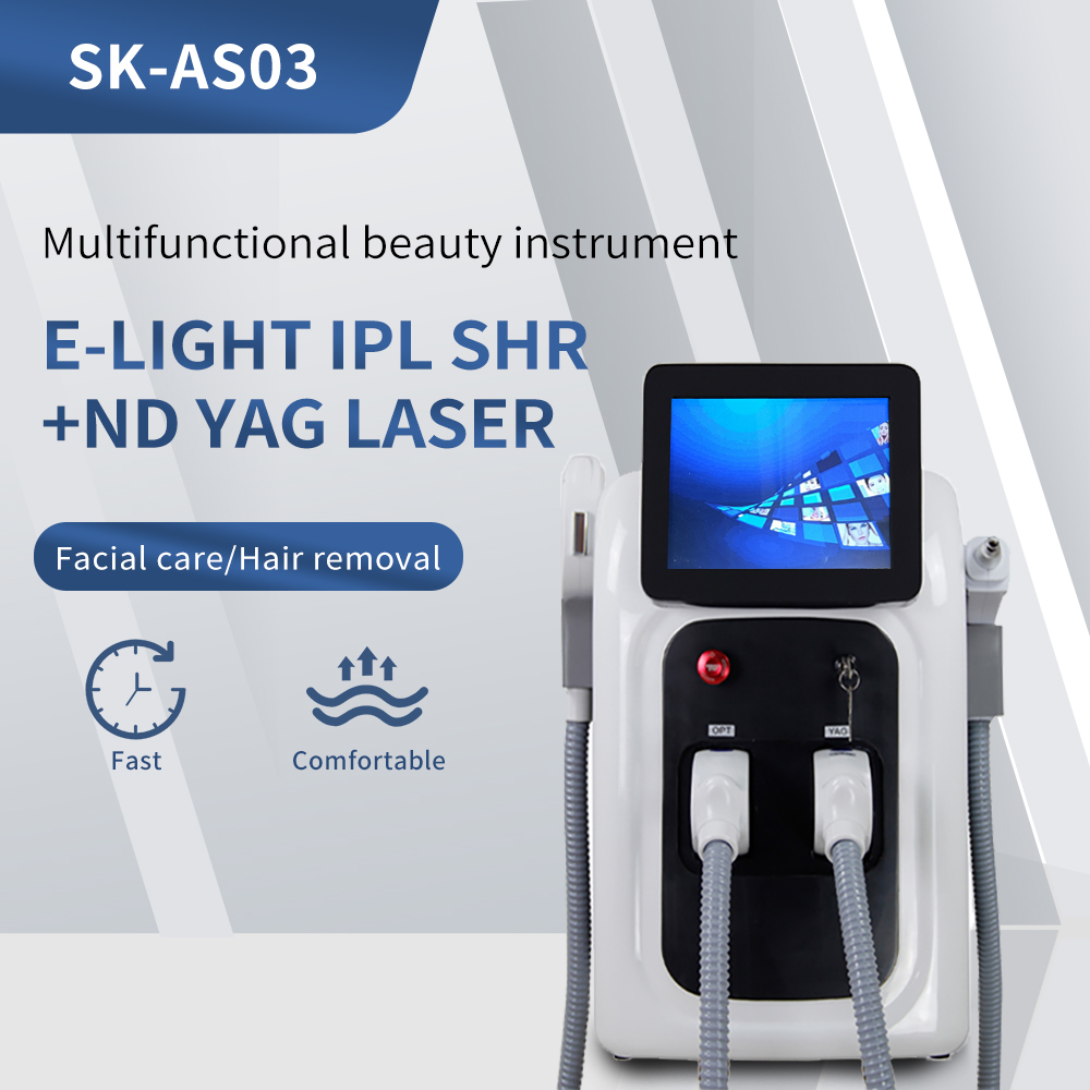 Portable IPL+ ND YAG 2 in 1 Multifunctional Beauty Equipment