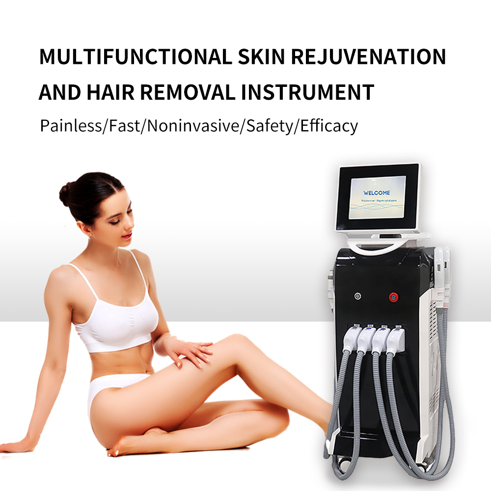 OPT + IPL+ ND YAG Laser + RF 4 in 1 Multifunctional Beauty Salon Equipment